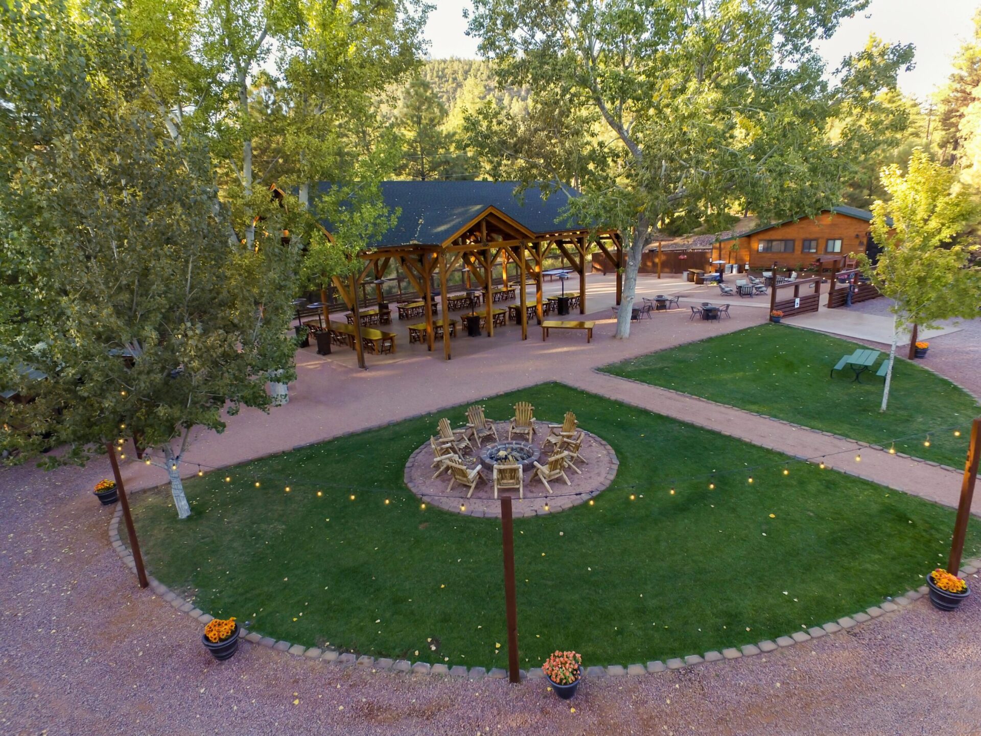 Drone Shot of our Outdoor Wedding & Event Venue in Strawberry, AZ