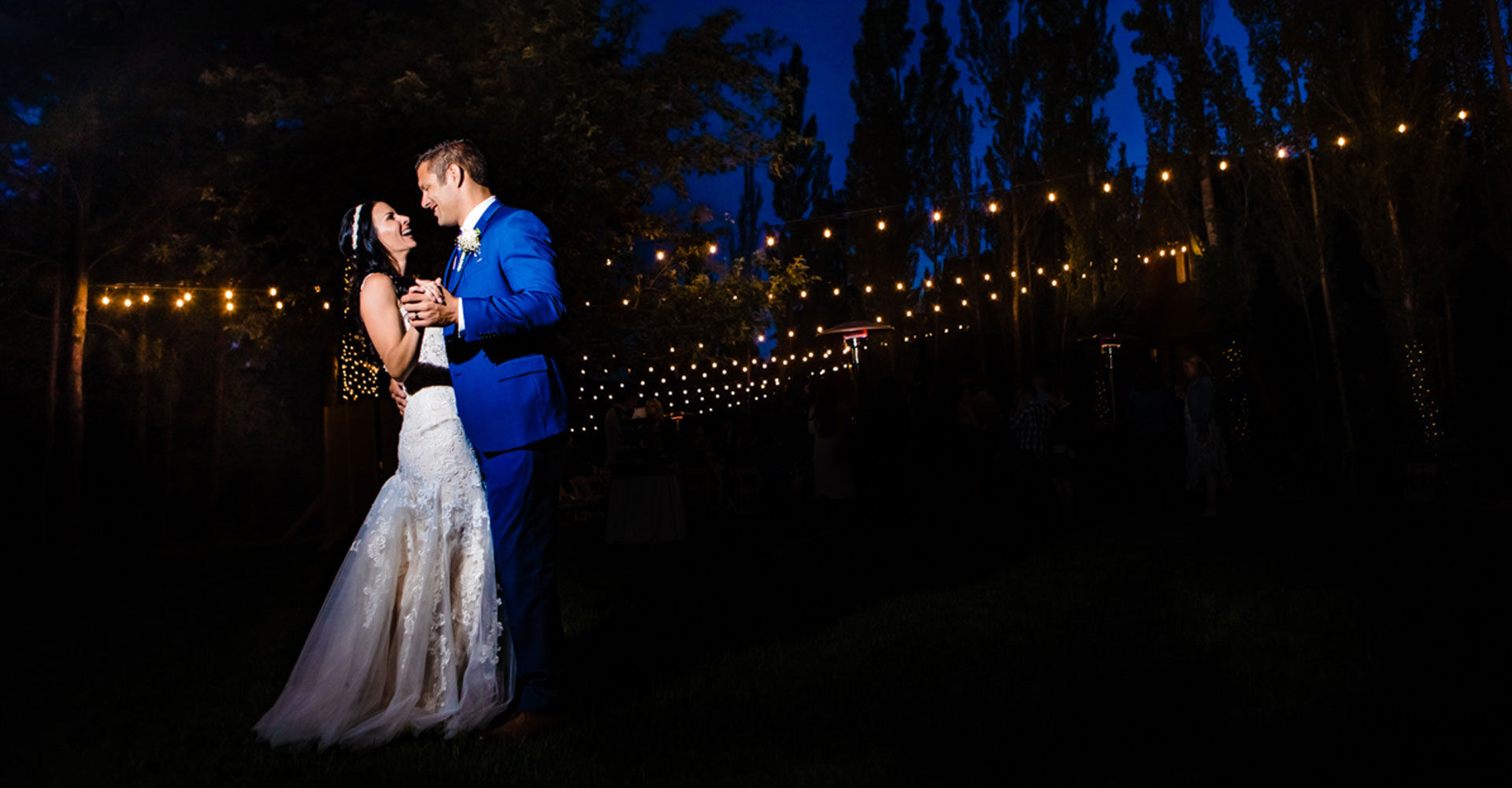 Wedding reception at the Cabins on Strawberry Hill outdoor wedding venue in Arizona